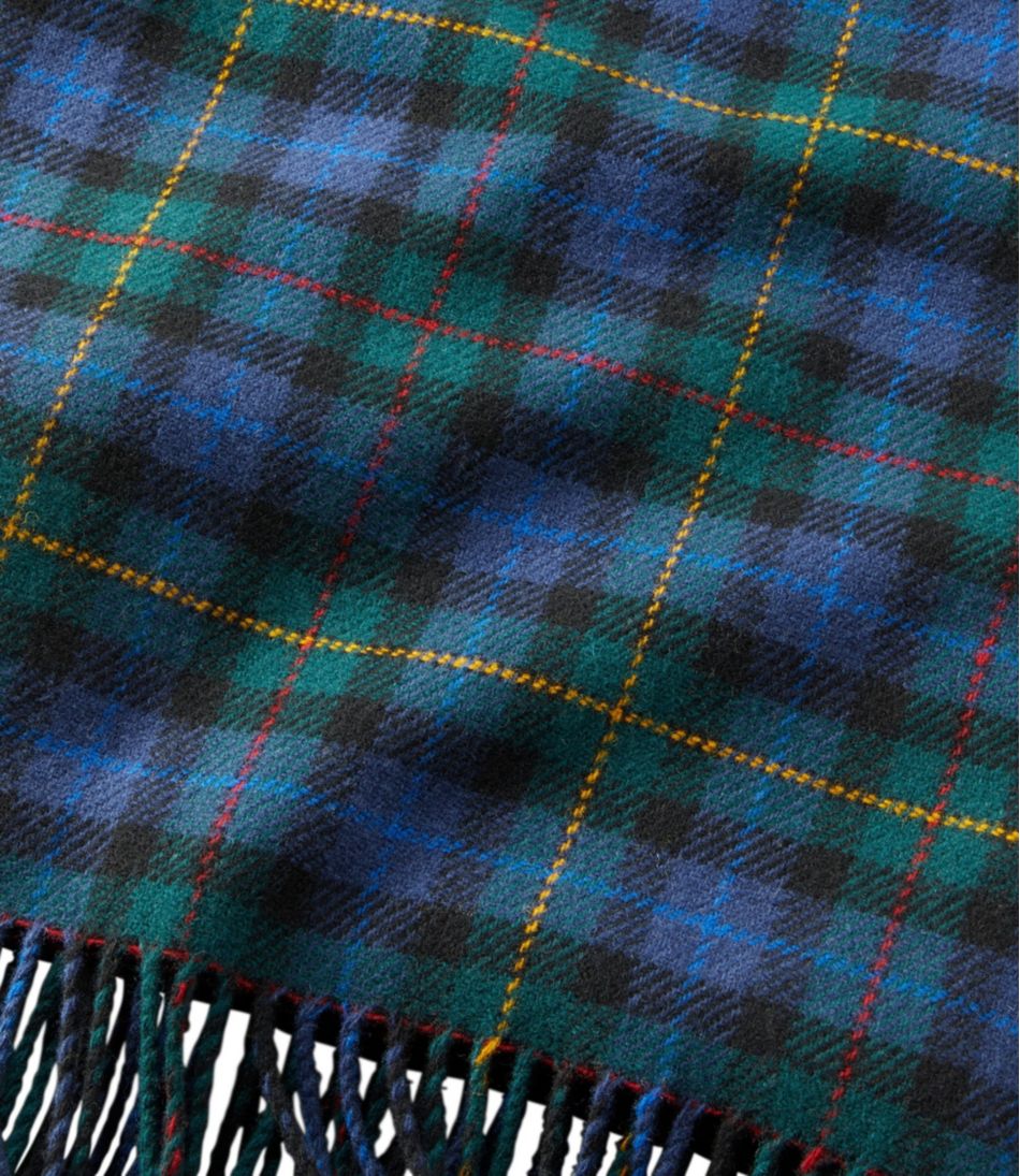L.L.Bean Washable Wool Throw, Plaid 54" x 60" L.L.Bean Premium
