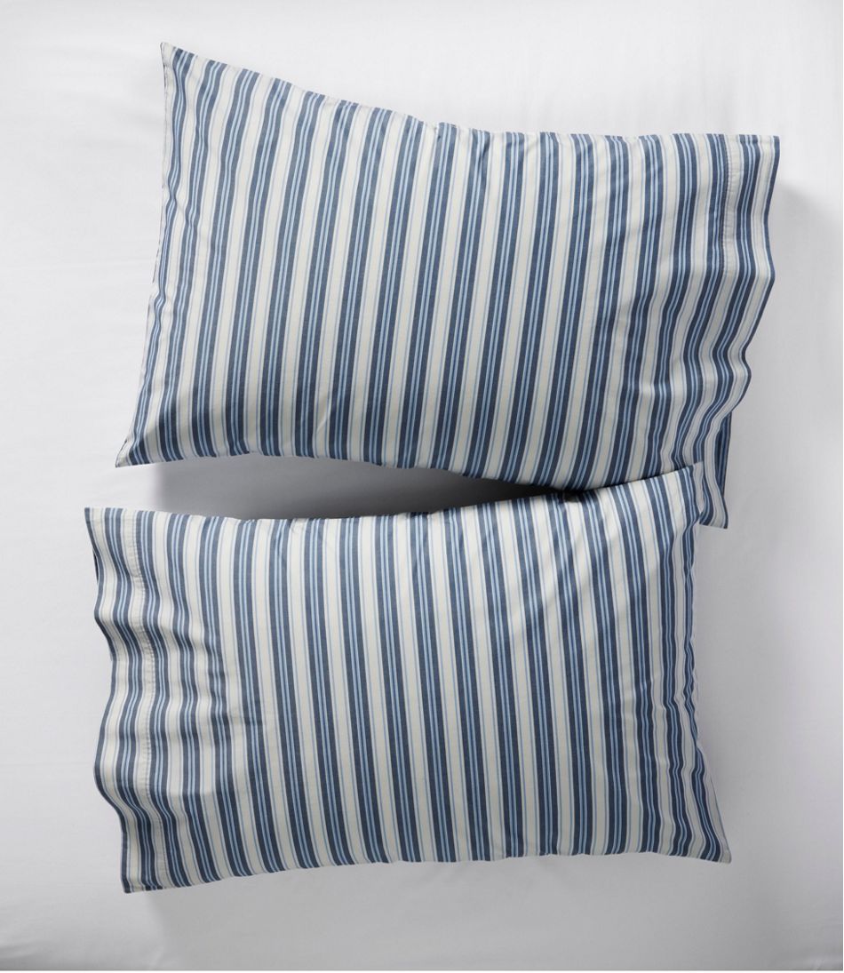 Sunwashed Percale Sheet Collection, Stripe L.L.Bean New
