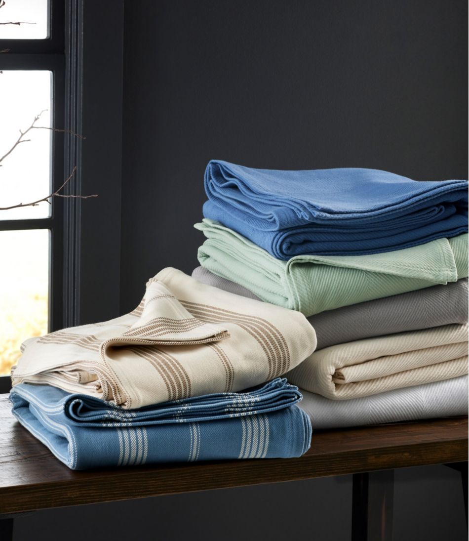 Organic Cotton Blanket, Stripe L.L.Bean Everyday