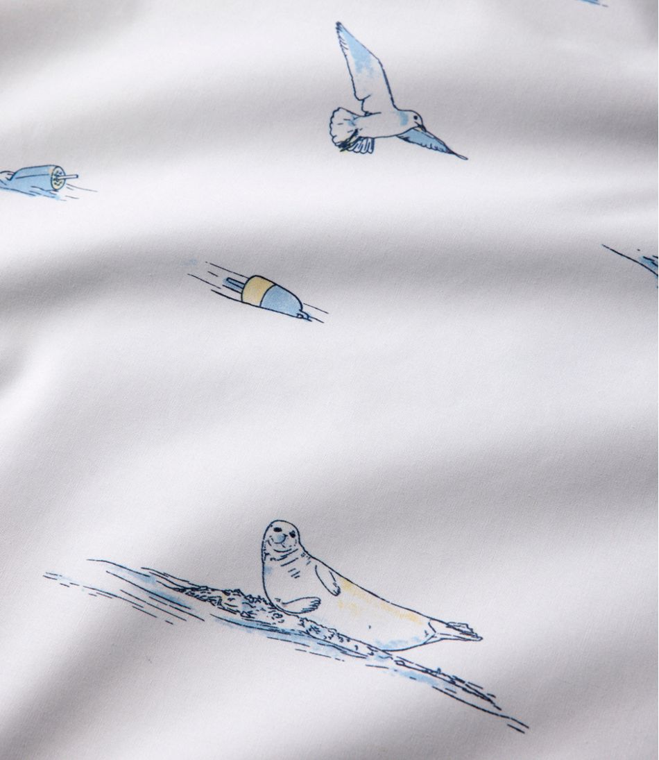 Nautical Boats Percale Sheet Collection L.L.Bean Value