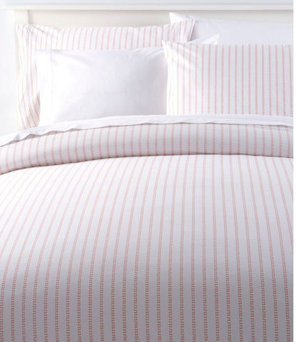 Sunwashed Percale Comforter Cover, Stripe Leaf L.L.Bean Featured