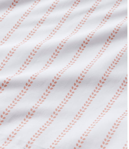 Sunwashed Percale Comforter Cover, Stripe Leaf L.L.Bean Featured