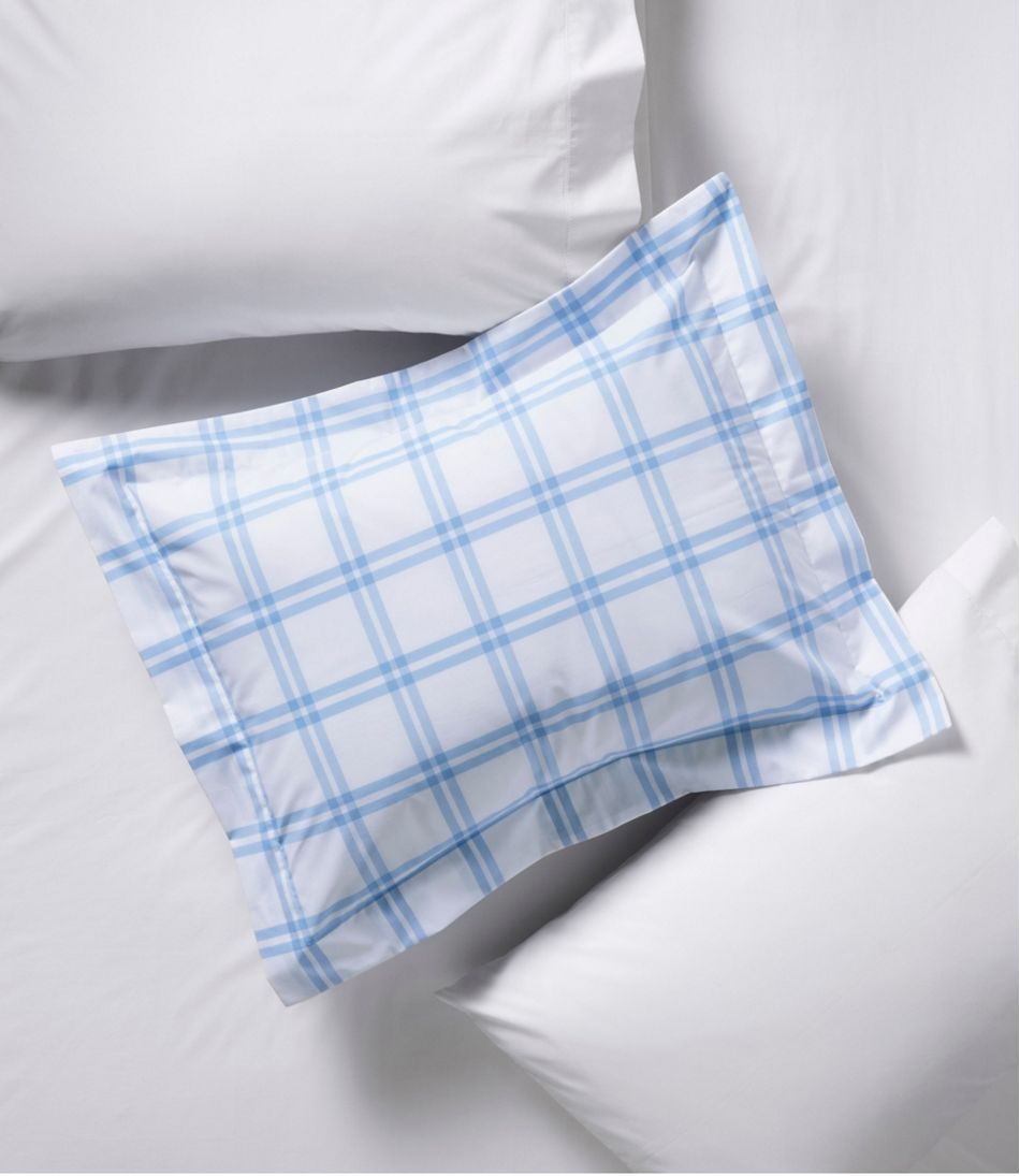 280-Thread-Count Pima Cotton Percale Comforter Cover Collection, Windowpane L.L.Bean Featured