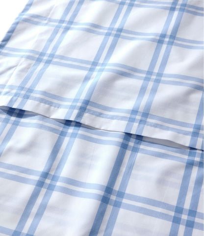 280-Thread-Count Pima Cotton Percale Comforter Cover Collection, Windowpane L.L.Bean Featured