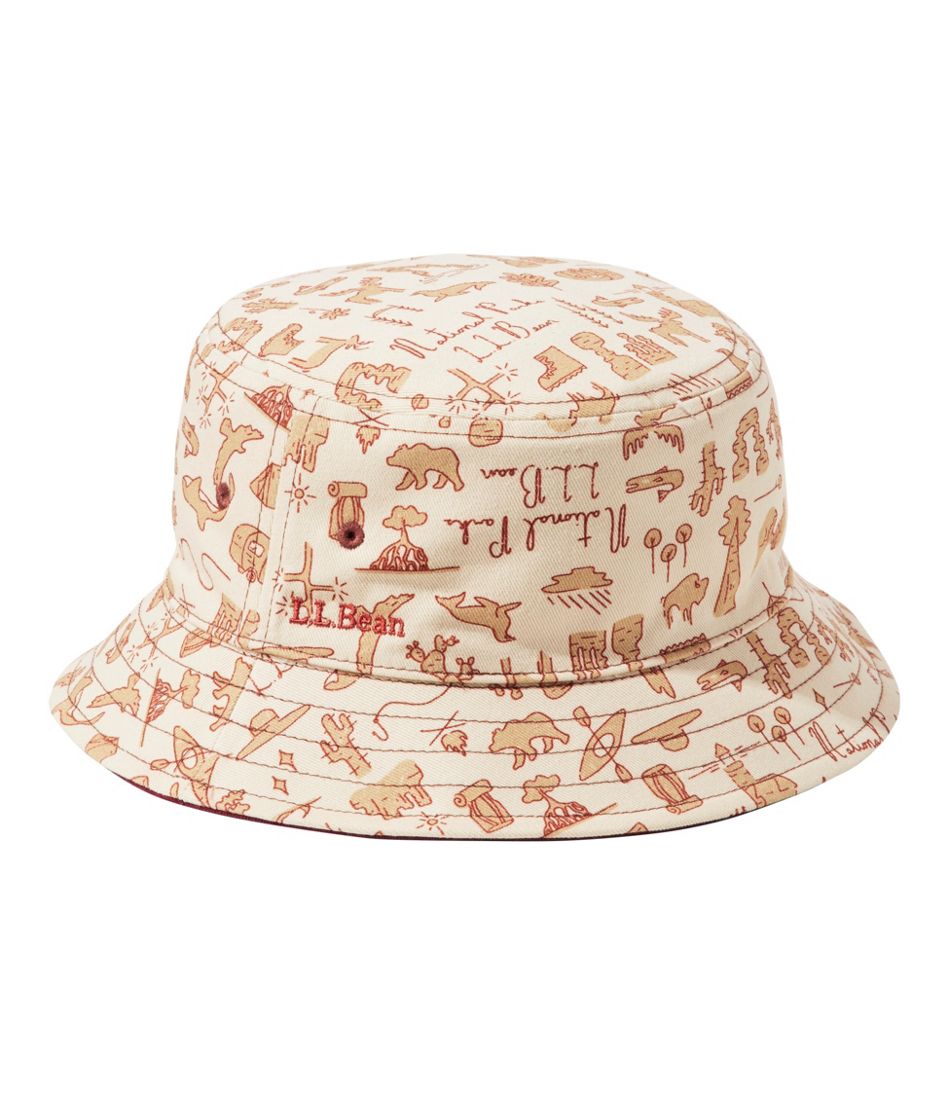 Kids' Bean's Reversible Cotton Bucket Hat L.L.Bean Value
