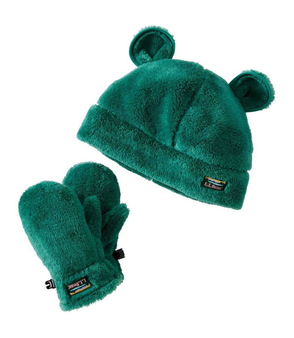 Toddlers' Hi-Pile Hat and Mitten Set L.L.Bean Value