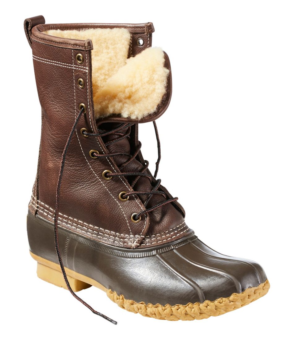 Women's Shearling Lined Bean Boots, 10 Inch L.L.Bean Trending