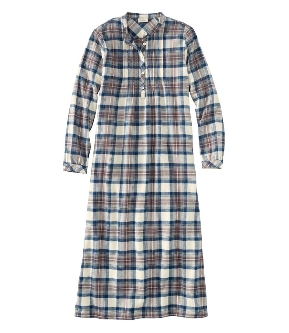 Women's Scotch Plaid Flannel Nightgown L.L.Bean Classic