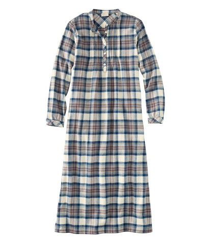 Women's Scotch Plaid Flannel Nightgown L.L.Bean Classic