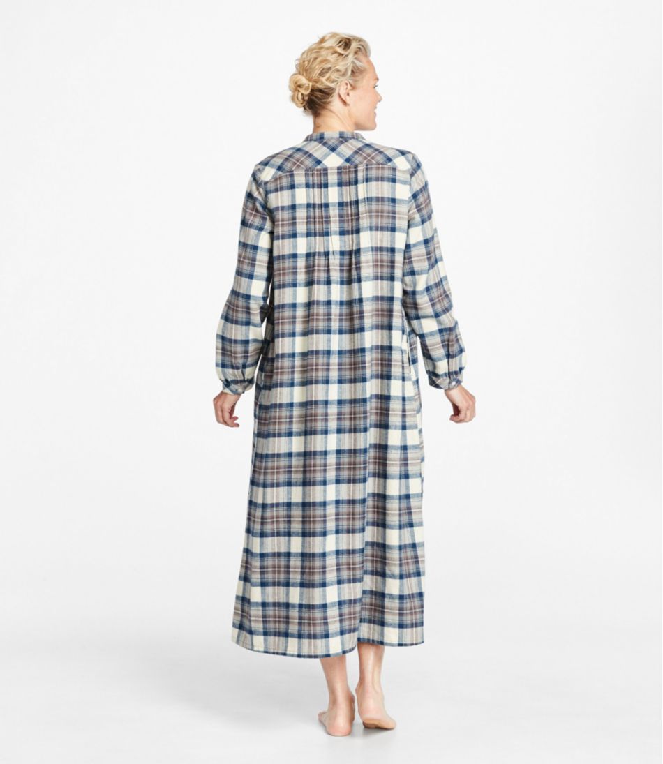 Women's Scotch Plaid Flannel Nightgown L.L.Bean Classic
