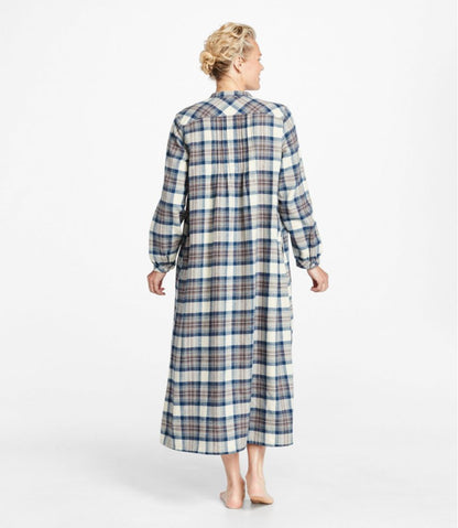 Women's Scotch Plaid Flannel Nightgown L.L.Bean Classic