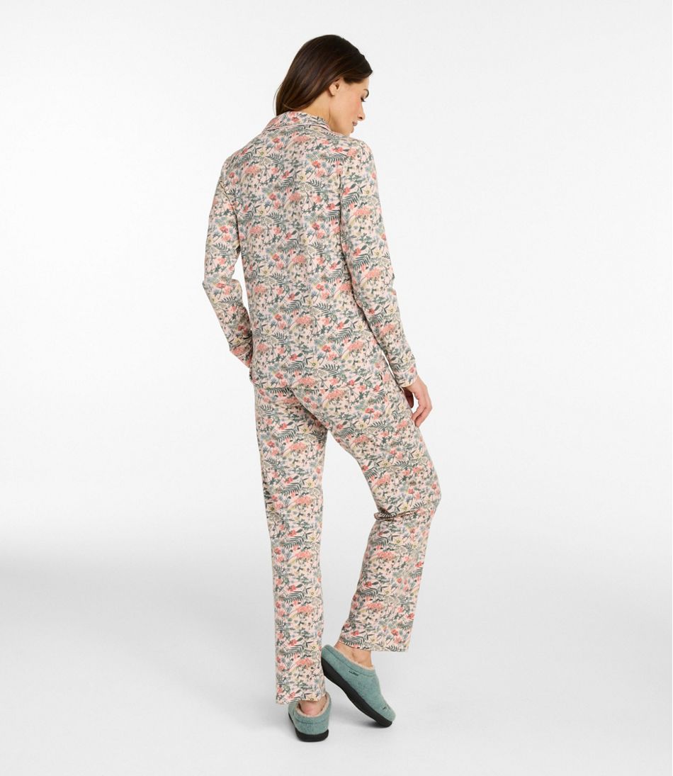 Women's Super-Soft Shrink-Free Pajama Set, Button-Front L.L.Bean Popular