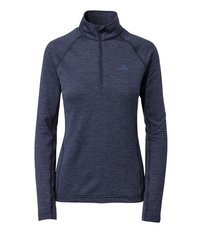 Women's L.L.Bean Midweight Base Layer Crew Top, 1/4 Zip L.L.Bean Featured