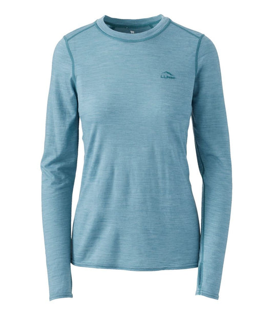 Women's Cresta Ultralight 150 Crew Top, Stripe L.L.Bean Premium