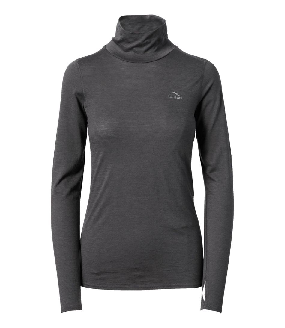 Women's Cresta Wool Ultralight 150 Turtleneck L.L.Bean Featured