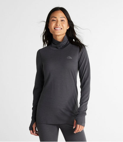 Women's Cresta Wool Ultralight 150 Turtleneck L.L.Bean Featured