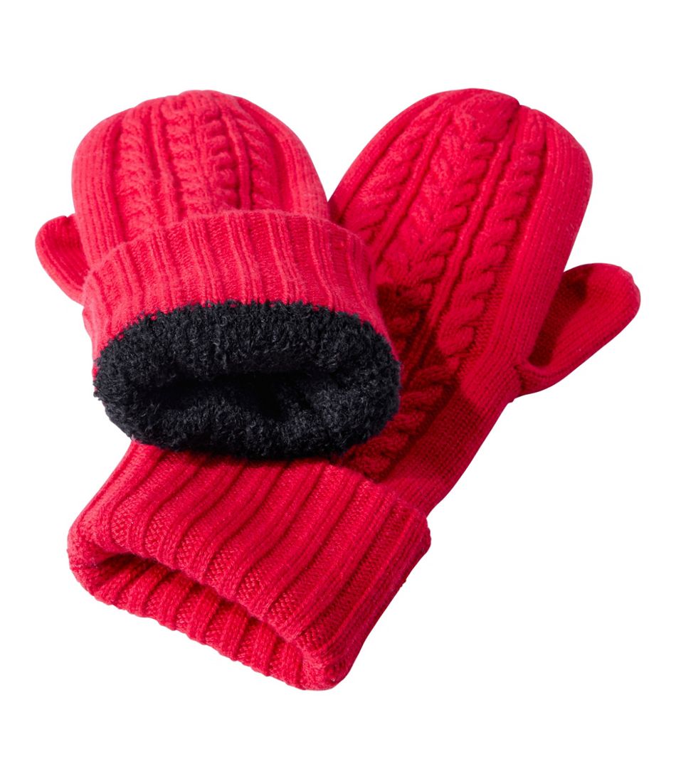 Women's Heritage Cable Mittens L.L.Bean Classic