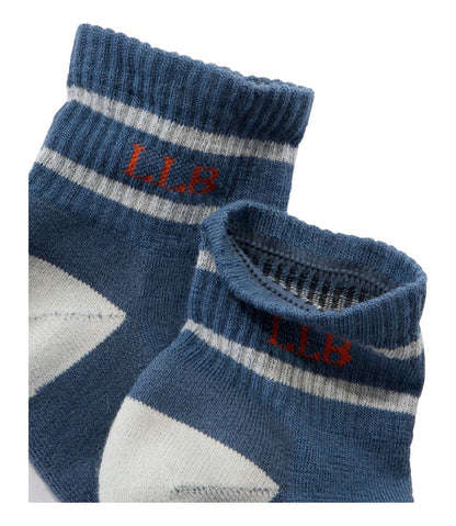 Adults' Katahdin Hiker Socks, 1/4 Crew Stripe L.L.Bean Popular
