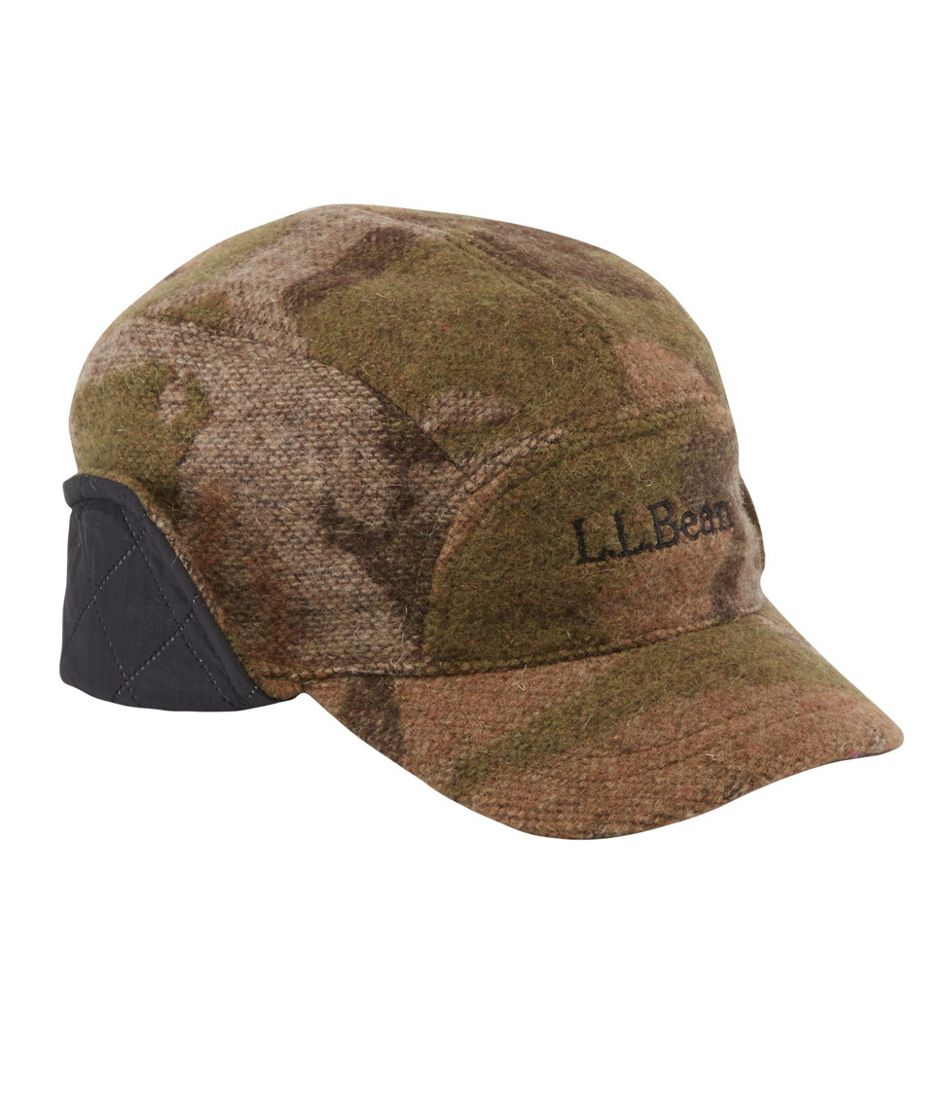 Adults' Maine Guide Wool Cap with PrimaLoft, Camouflage L.L.Bean Featured
