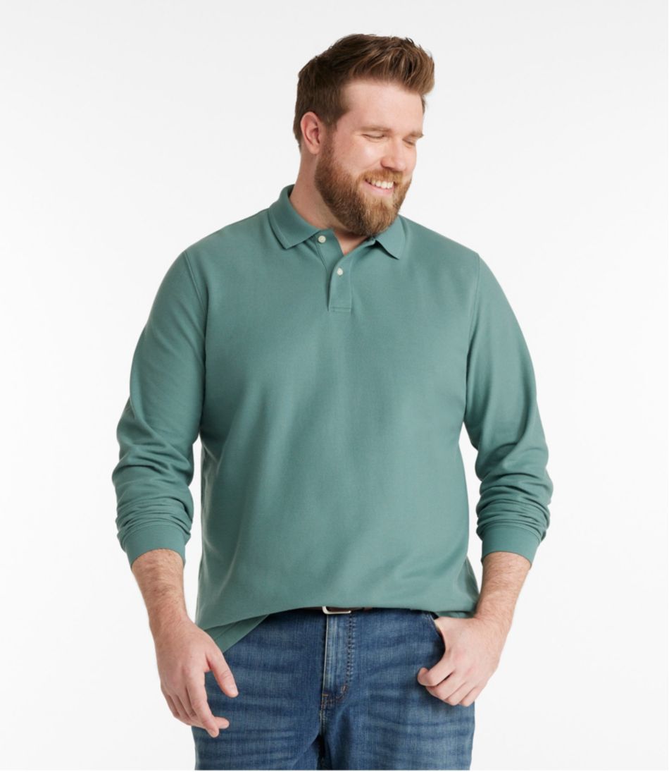 Men's Premium Double L® Polo, Long-Sleeve Without Pocket L.L.Bean Essential