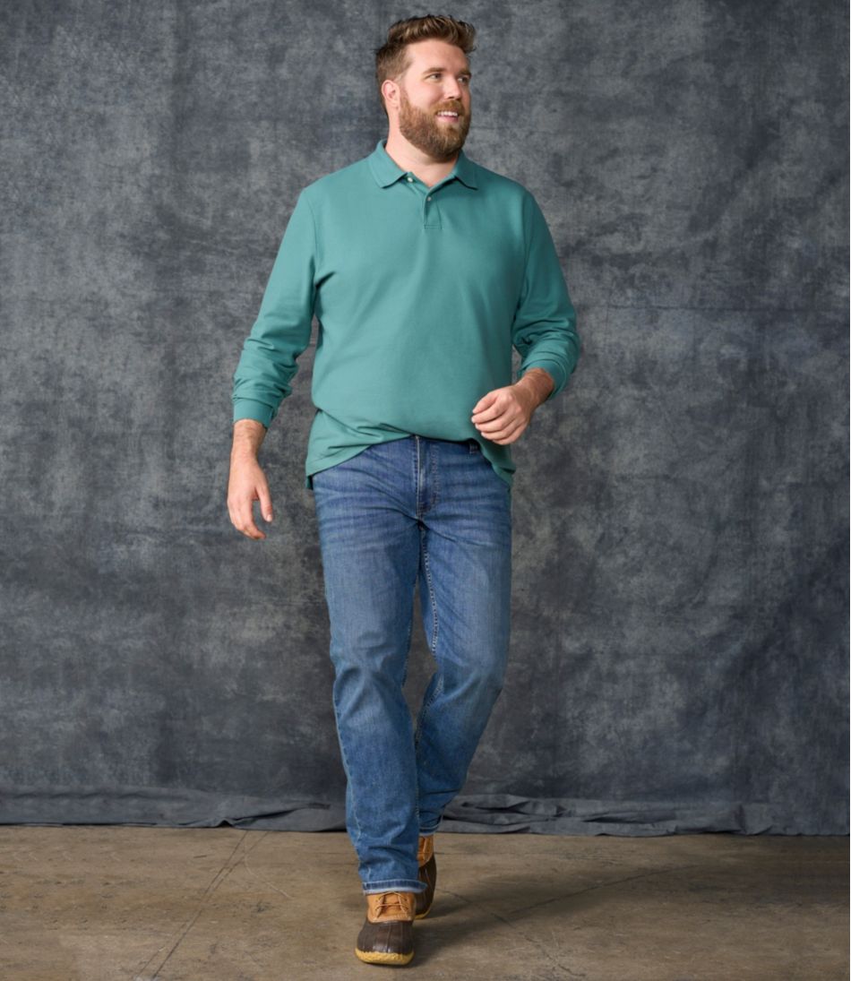 Men's Premium Double L® Polo, Long-Sleeve Without Pocket L.L.Bean Essential