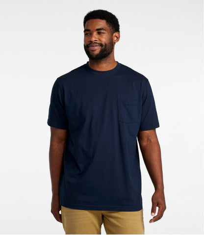 Men's Carefree Unshrinkable Tee with Pocket, Traditional Fit L.L.Bean Value