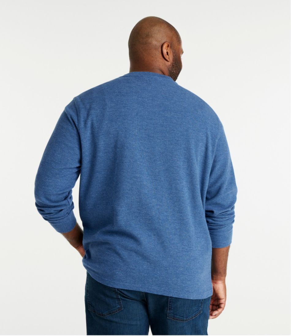 Men's Unshrinkable Mini-Waffle Henley, Long-Sleeve Traditional Fit L.L.Bean Top Pick