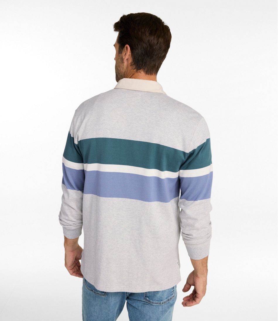 Men's Bean's Vintage Soft Rugby, Chest Stripe L.L.Bean Value