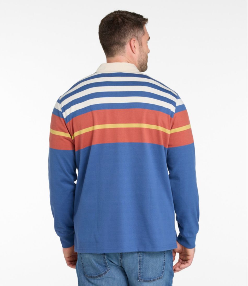 Men's Bean's Vintage Soft Rugby, Chest Stripe L.L.Bean Value
