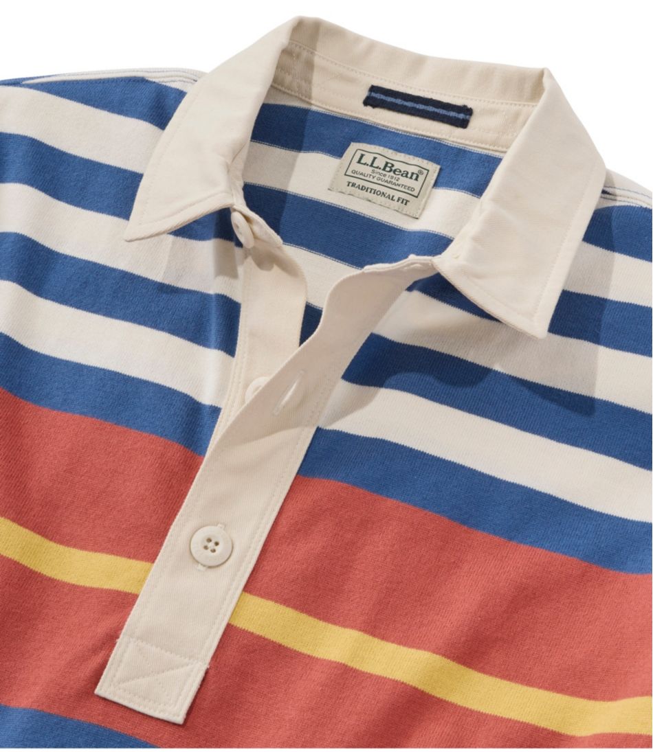 Men's Bean's Vintage Soft Rugby, Chest Stripe L.L.Bean Value