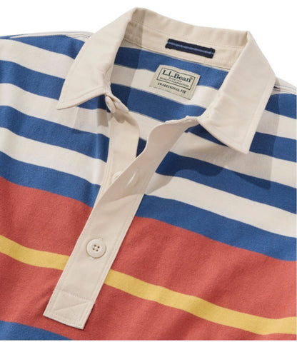 Men's Bean's Vintage Soft Rugby, Chest Stripe L.L.Bean Value
