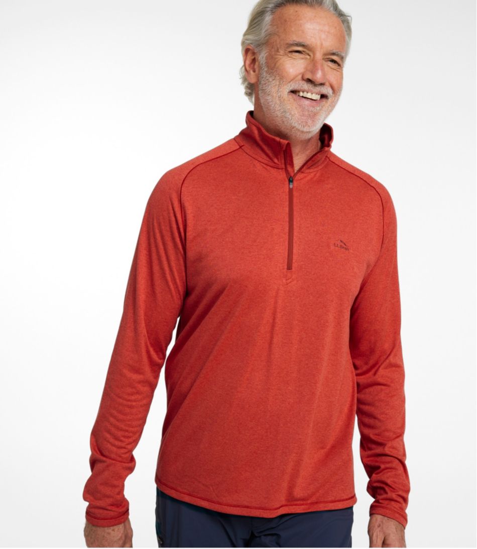 Men's Bean's Access Trail Tee, Quarter-Zip L.L.Bean New