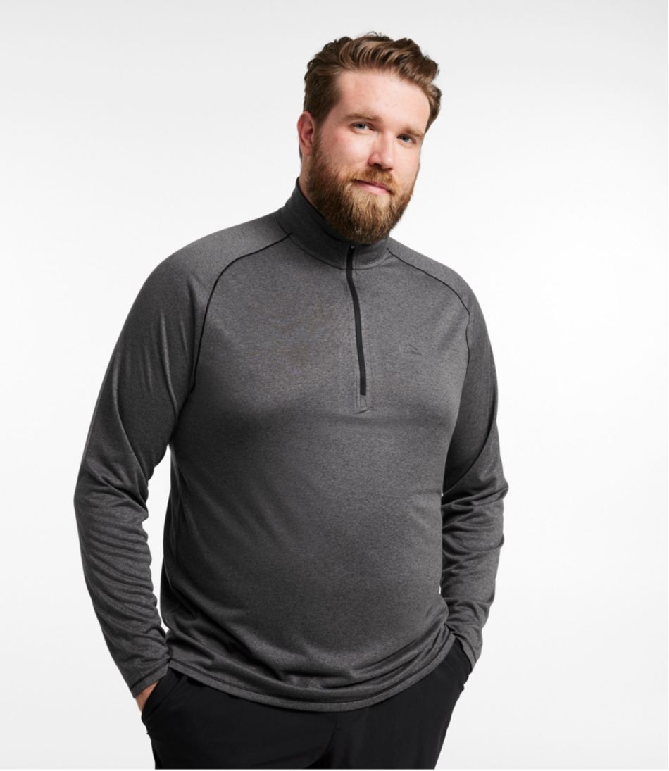 Men's Bean's Access Trail Tee, Quarter-Zip L.L.Bean New