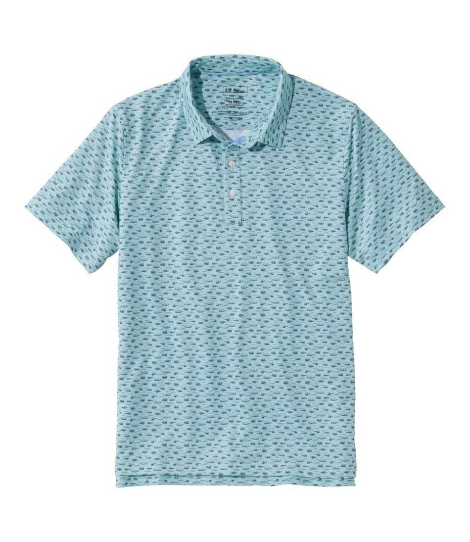 Men's Comfort Stretch Performance® Party Polo, Slightly Fitted, Short-Sleeve, Print L.L.Bean Classic