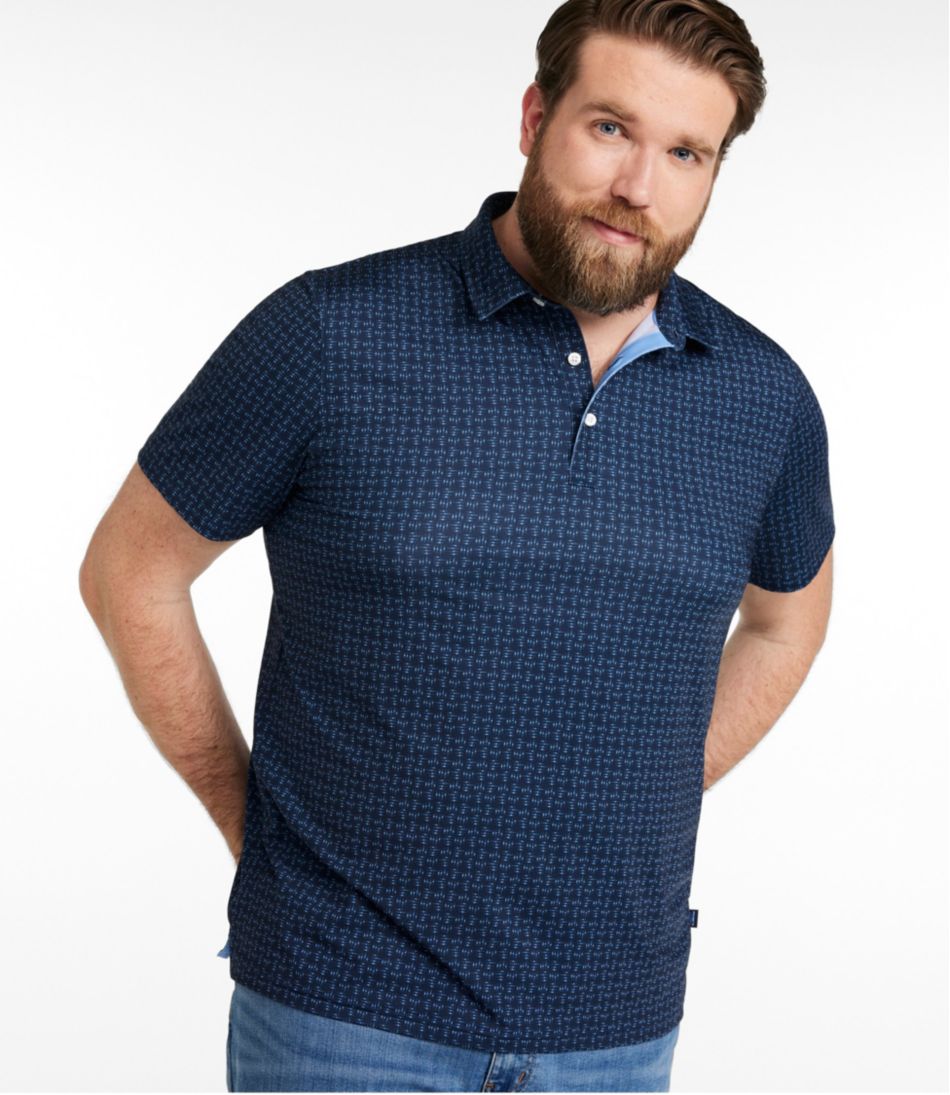 Men's Comfort Stretch Performance® Party Polo, Slightly Fitted, Short-Sleeve, Print L.L.Bean Classic
