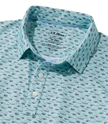 Men's Comfort Stretch Performance® Party Polo, Slightly Fitted, Short-Sleeve, Print L.L.Bean Classic