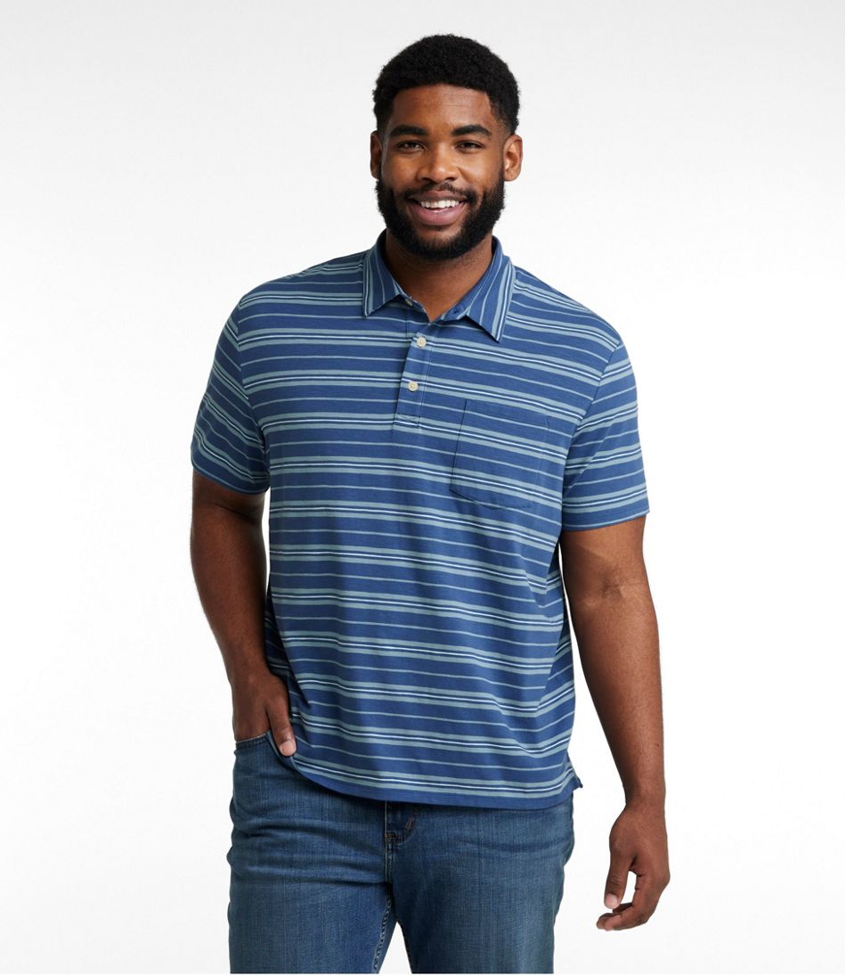 Men's Lakewashed Performance Polo, Short-Sleeve, Stripe L.L.Bean Popular