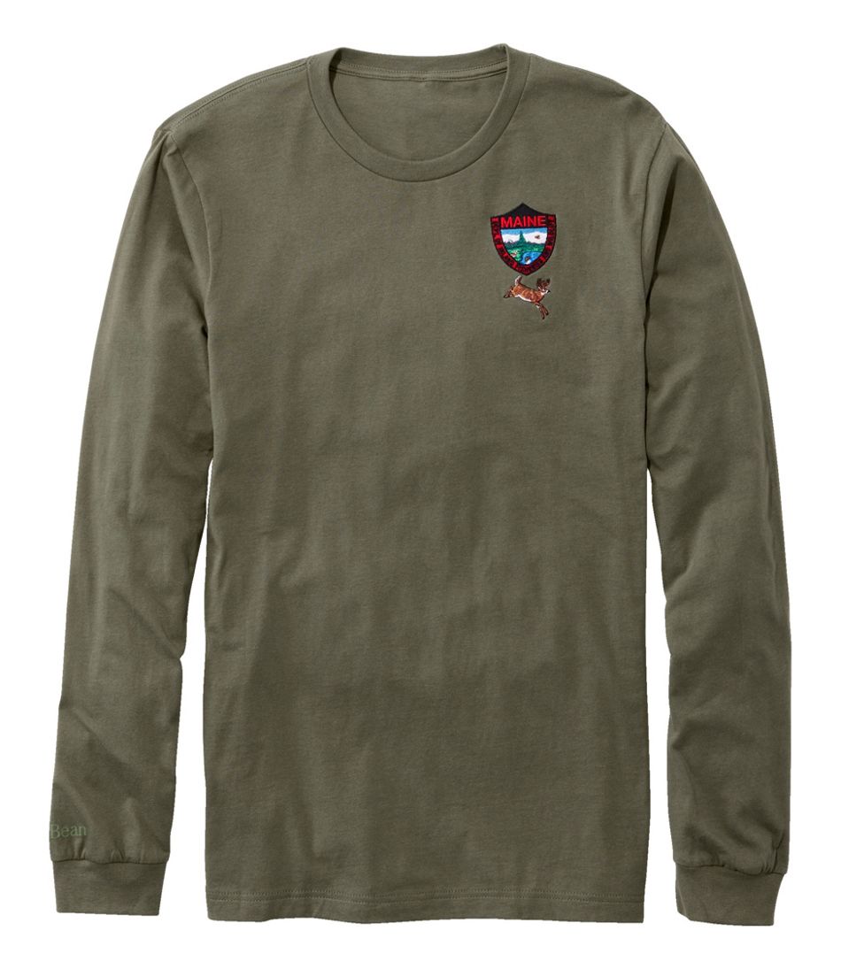 Men's MIF&W Tee, Long-Sleeve White-Tailed Deer L.L.Bean Classic