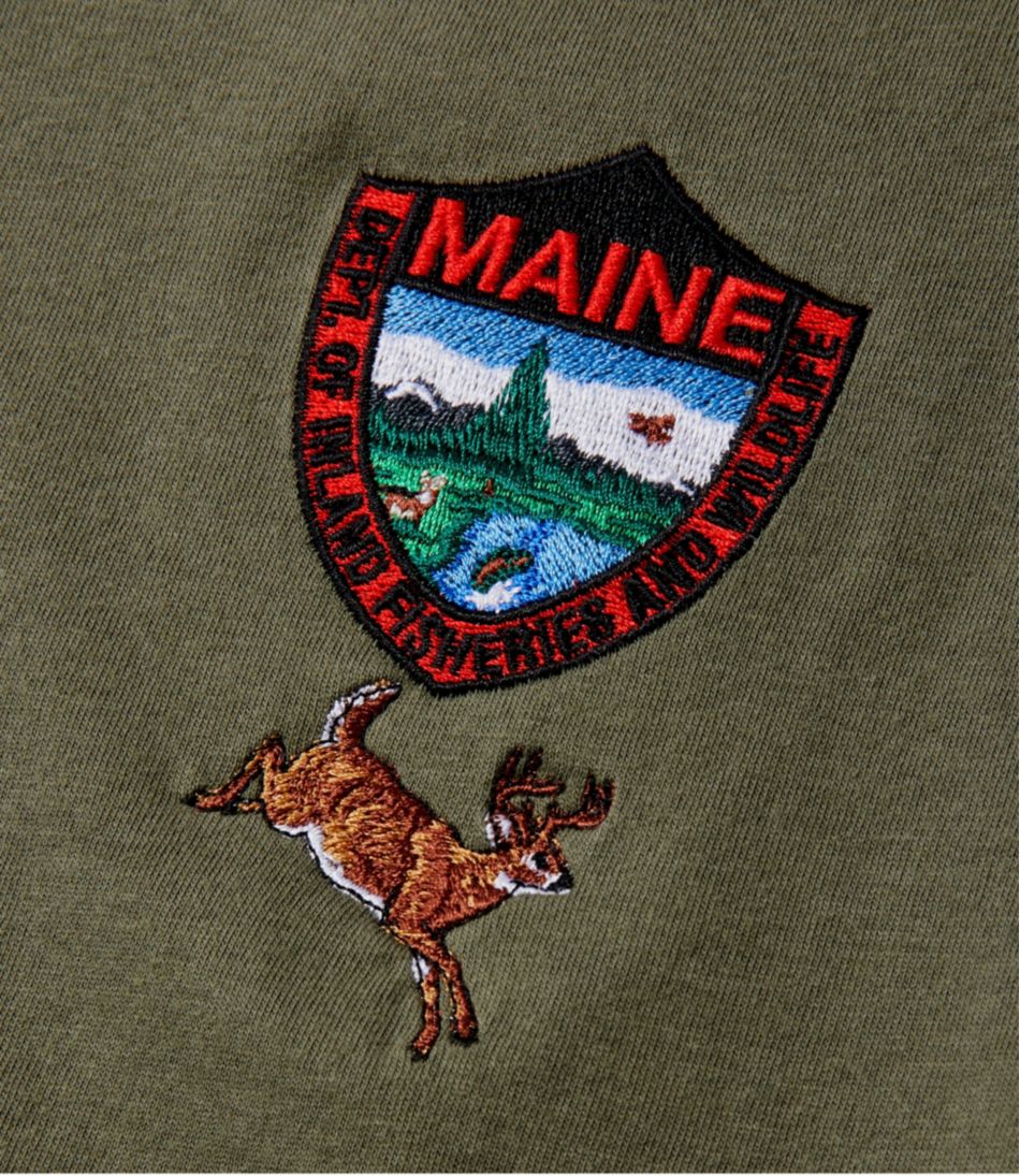 Men's MIF&W Tee, Long-Sleeve White-Tailed Deer L.L.Bean Classic