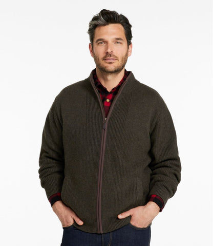 Men's Waterfowl Sweater, Full Zip L.L.Bean Premium