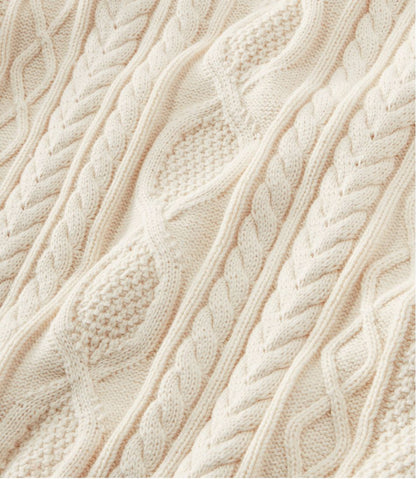 Men's Bean's Heritage Soft Cotton Fisherman Sweater, Button-Mock L.L.Bean Featured