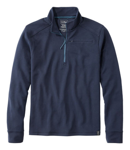 Men's VentureStretch Ottoman-Rib Pullover, Quarter-Zip L.L.Bean Essential