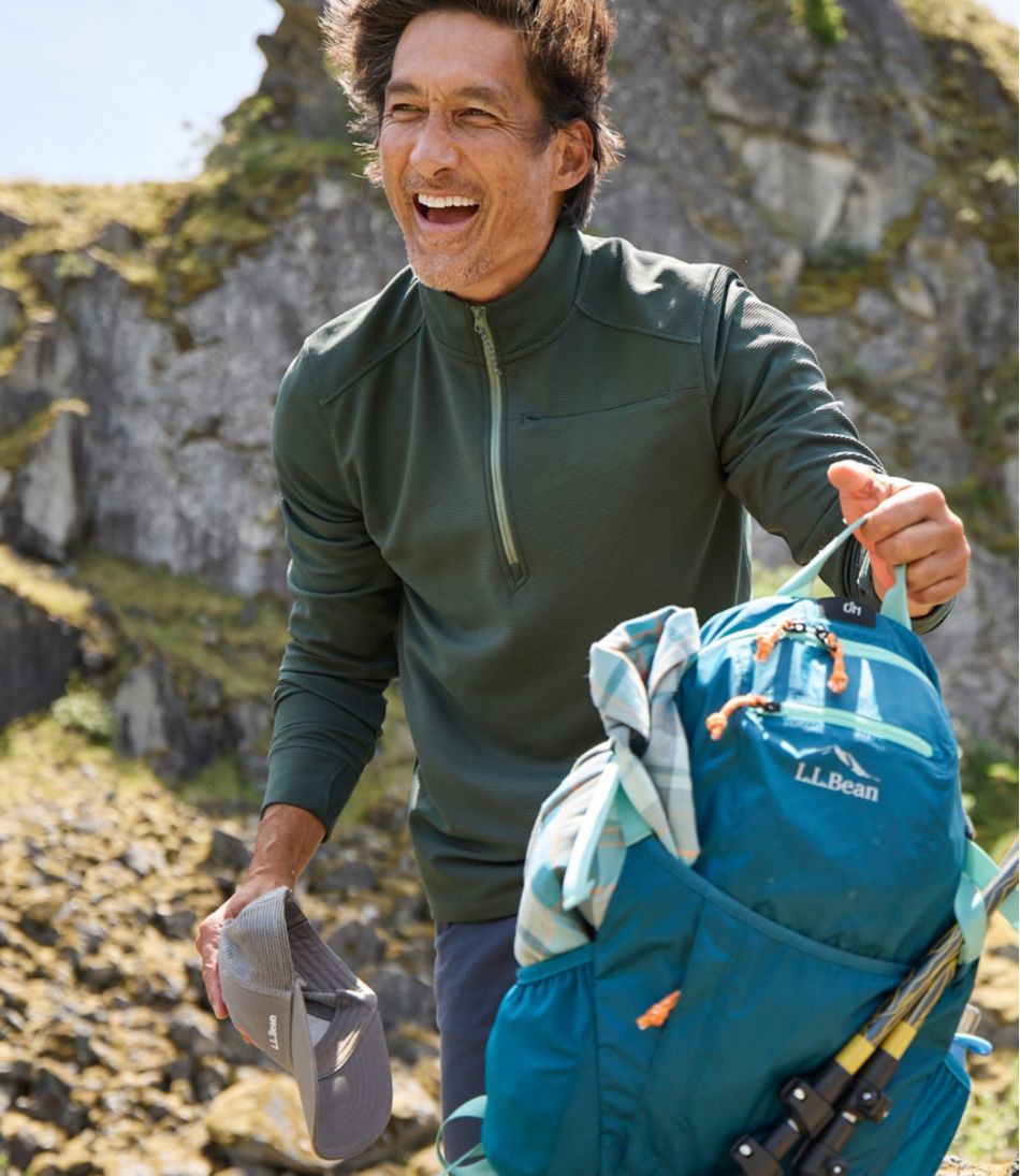 Men's VentureStretch Ottoman-Rib Pullover, Quarter-Zip L.L.Bean Essential
