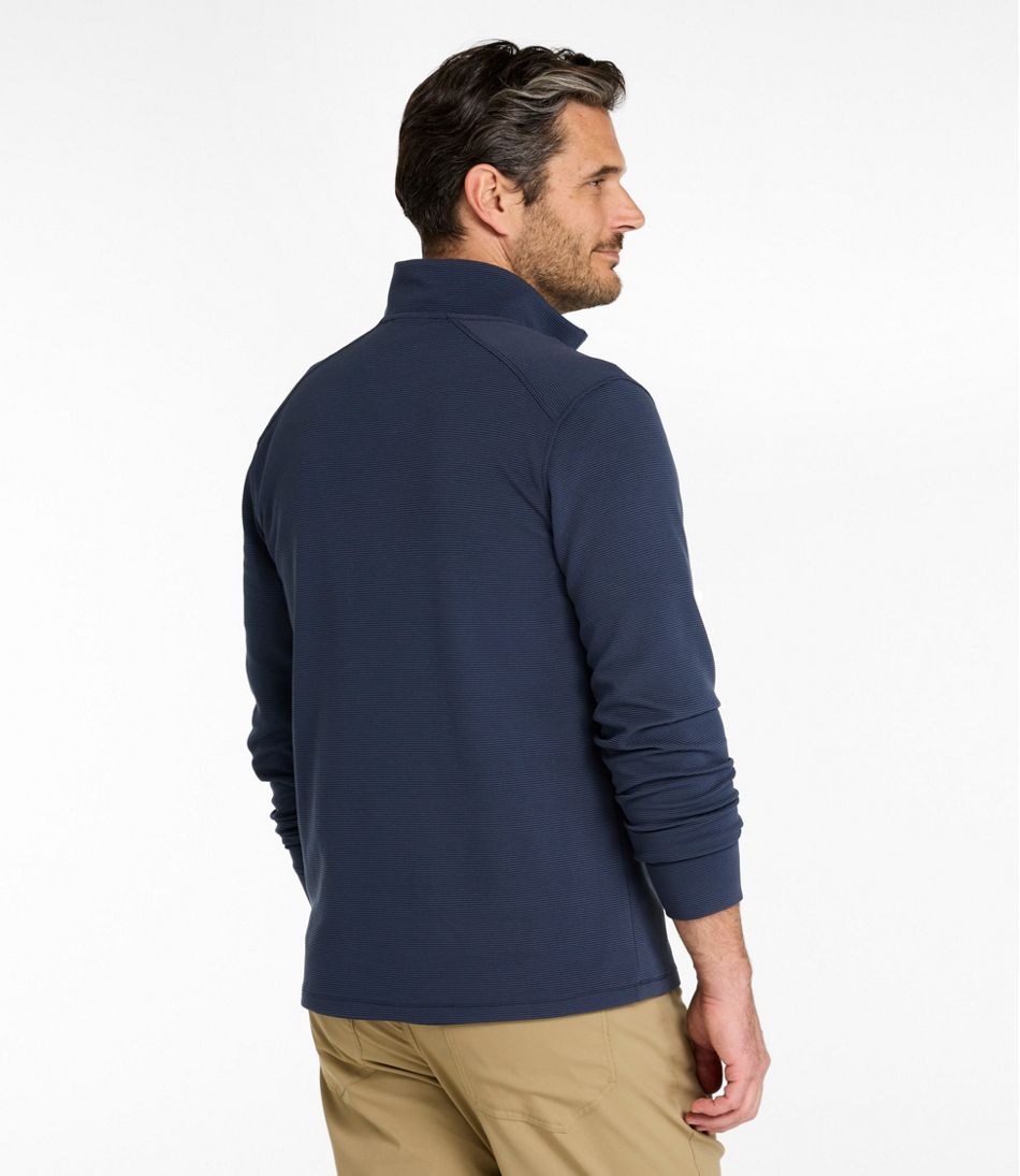 Men's VentureStretch Ottoman-Rib Pullover, Quarter-Zip L.L.Bean Essential