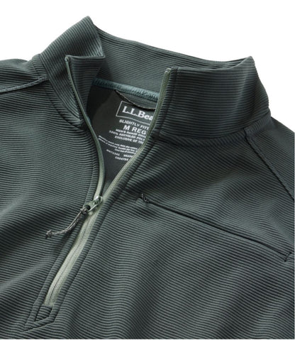 Men's VentureStretch Ottoman-Rib Pullover, Quarter-Zip L.L.Bean Essential