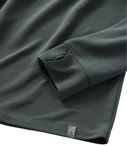 Men's VentureStretch Ottoman-Rib Pullover, Quarter-Zip L.L.Bean Essential