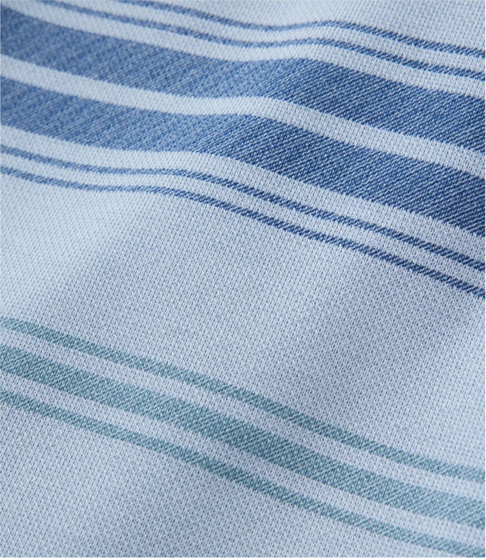 Men's Comfort Stretch Performance® Piqué, Quarter-Zip Pullover, Stripe L.L.Bean Value