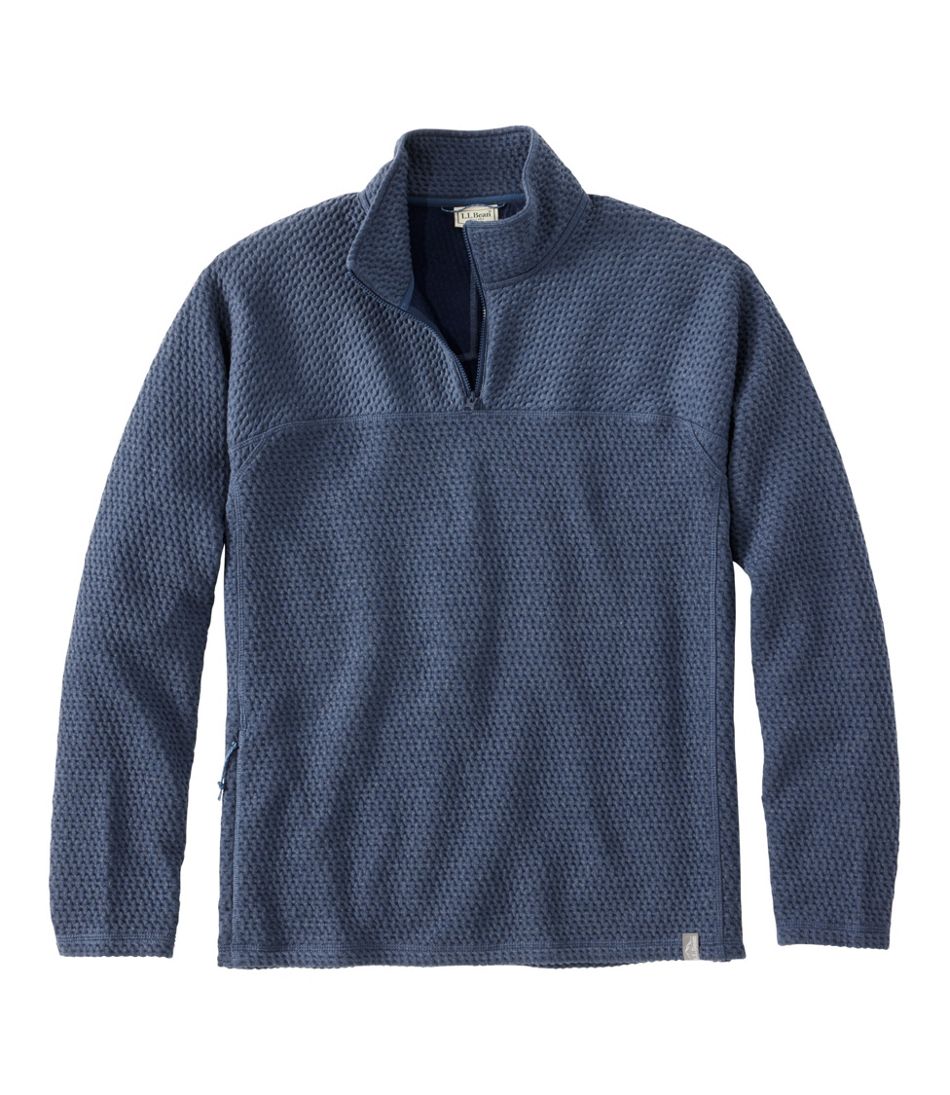 Men's Ridgeknit Pullover, Quarter-Zip L.L.Bean New