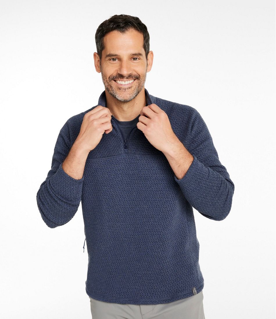 Men's Ridgeknit Pullover, Quarter-Zip L.L.Bean New
