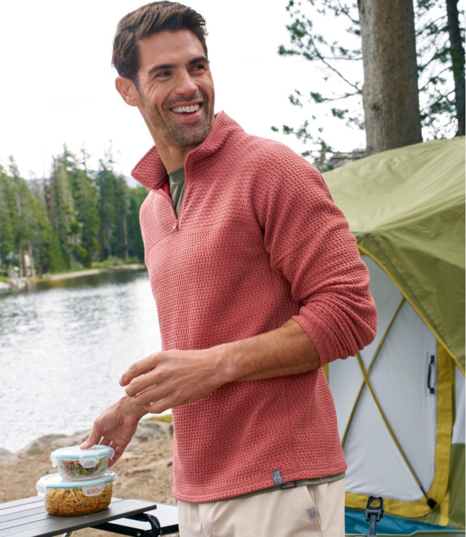 Men's Ridgeknit Pullover, Quarter-Zip L.L.Bean New